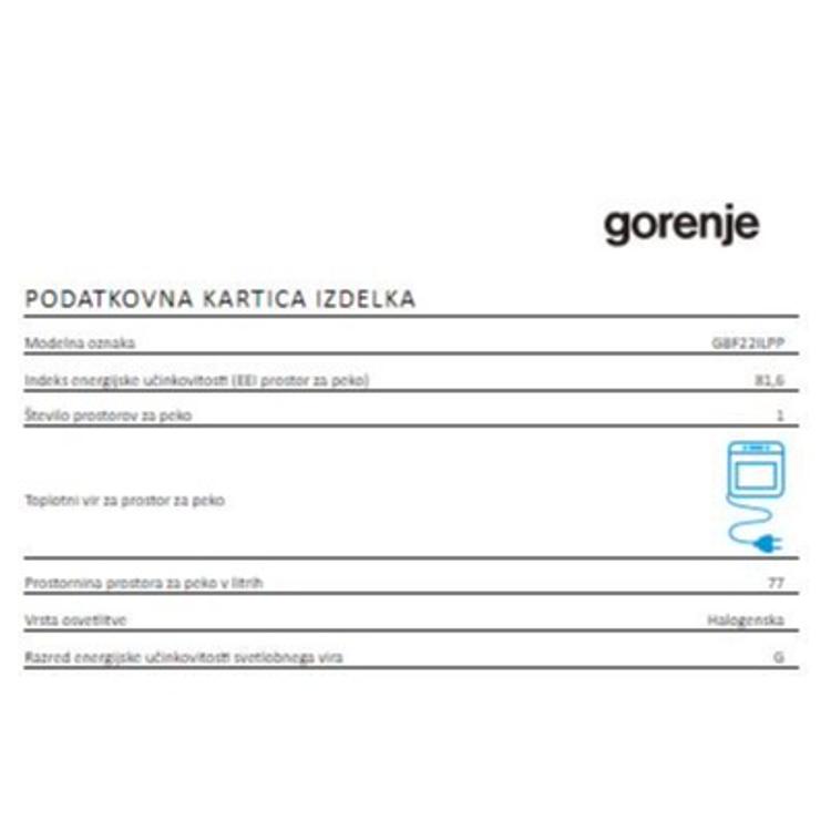 Vgradna pirolitična pečica Gorenje GBF22ILPP_7