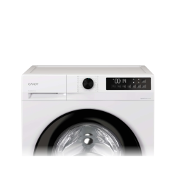 Zgornji del pralnega stroja Candy z upravljalnim gumbom in digitalnim zaslonom