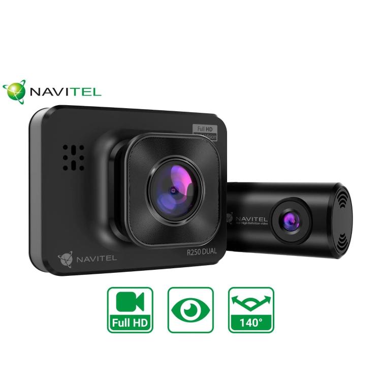 Avto kamera in vzvratna Navitel R250 Dual, FullHD, 2", Night vision, 140° vidni kot