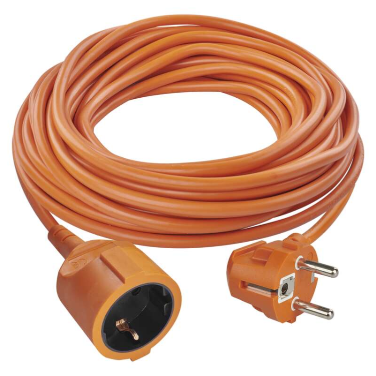 Podaljšek Emos 15 m / 1 vtičnica / oranžni / PVC / 250 V / 1,5 mm2