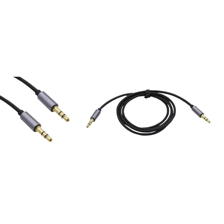 Kabel AUX audio Chameleon, iz 3,5mm na 3,5 mm, 1m, črn
