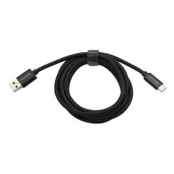 Podatkovno-polnilni kabel USB-Type C 3.0, 2 m, najlon, črn, Chemeleon