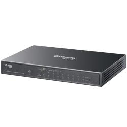Omrežno stikalo TP-Link Omada ES210GP z robustnim kovinskim ohišjem, 8 Gigabit Ethernet vrati, SFP uplink režo in centraliziranim upravljanjem zagotavlja stabilno delovanje v poslovnih omrežjih.