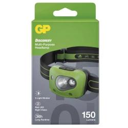 Naglavna LED svetilka GP CH43, 150 lm