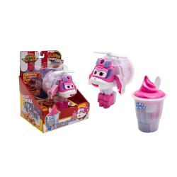 Igralni set Super Wings Dizzy Ice Cream s transformirajočo figuro Dizzy in sladoledom, primeren za otroke 3+.