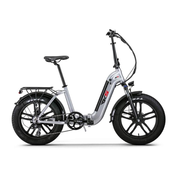 Električno kolo RKS motor RSX RV-10 "fatbike", srebrna