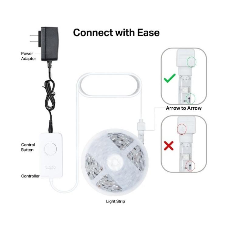 Pametni Wi-Fi LED multi-barvni trak TP-link Tapo L930-5, 5 m