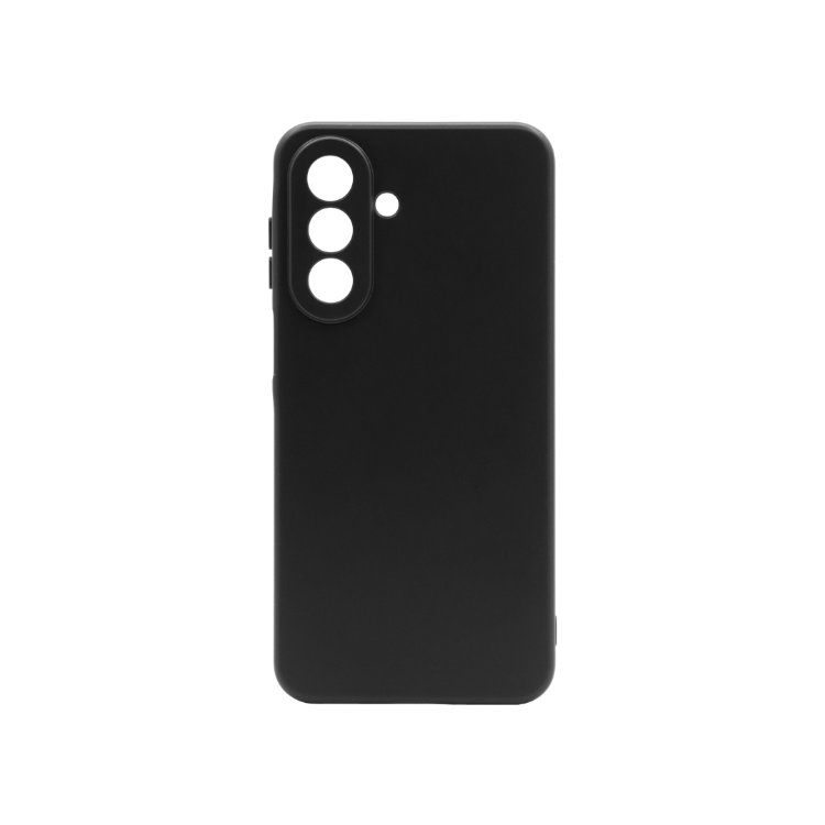 Črn mat silikonski ovitek za Samsung Galaxy A27 5G z mehkim (soft touch) zaključkom in natančno oblikovanimi izrezi za kamero nudi zanesljivo zaščito ter prijeten oprijem.