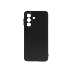 Črn mat silikonski ovitek za Samsung Galaxy A27 5G z mehkim (soft touch) zaključkom in natančno oblikovanimi izrezi za kamero nudi zanesljivo zaščito ter prijeten oprijem.