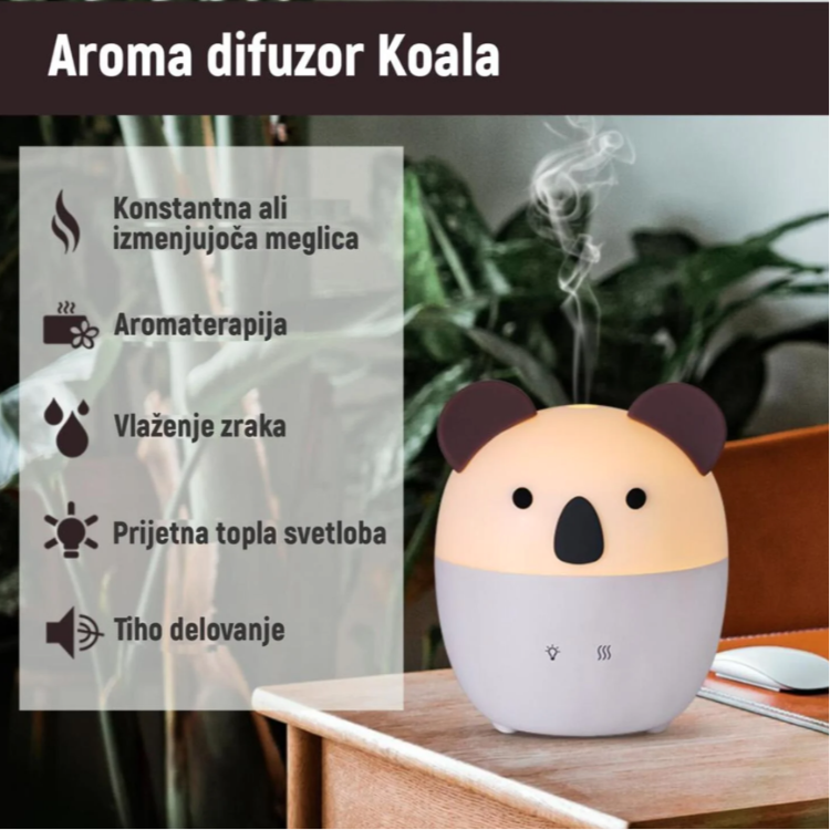 Otroški aroma difuzor za eterična olja - Koala, Chameleon