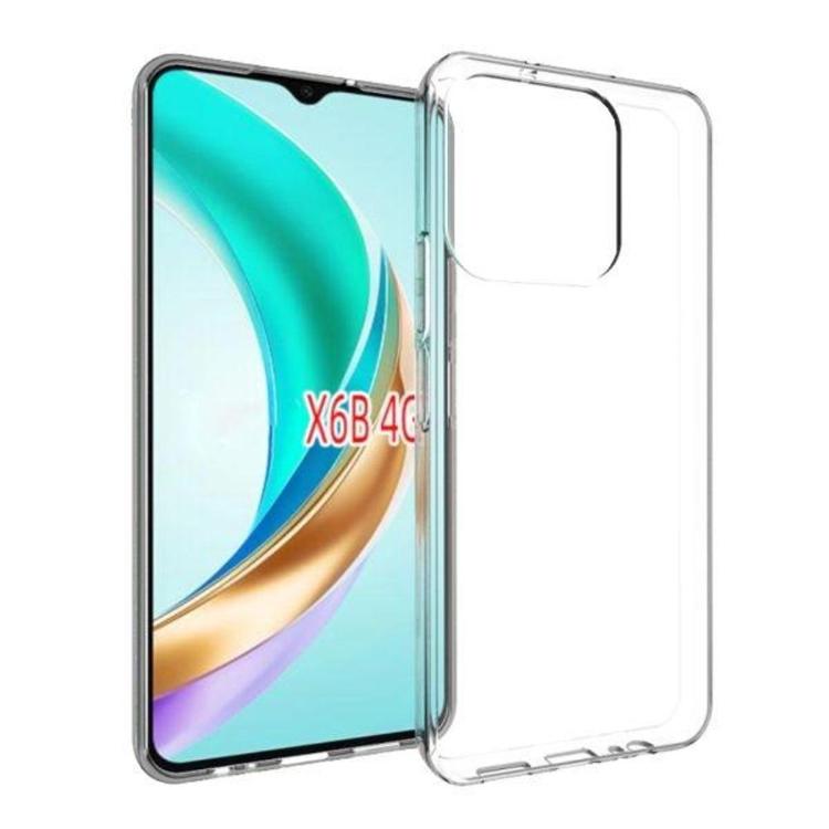 Gumiran ovitek (TPU) za Honor X6B, prozoren svetleč