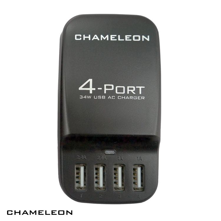 USB - polnilnik Chameleon, 4-portni za dom_1