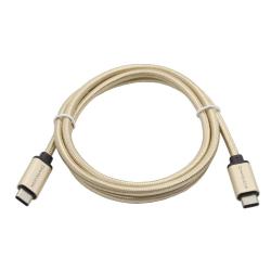 Podatkovno-polnilni kabel Type C 3.1-Type C 3.1, zlat, najlon