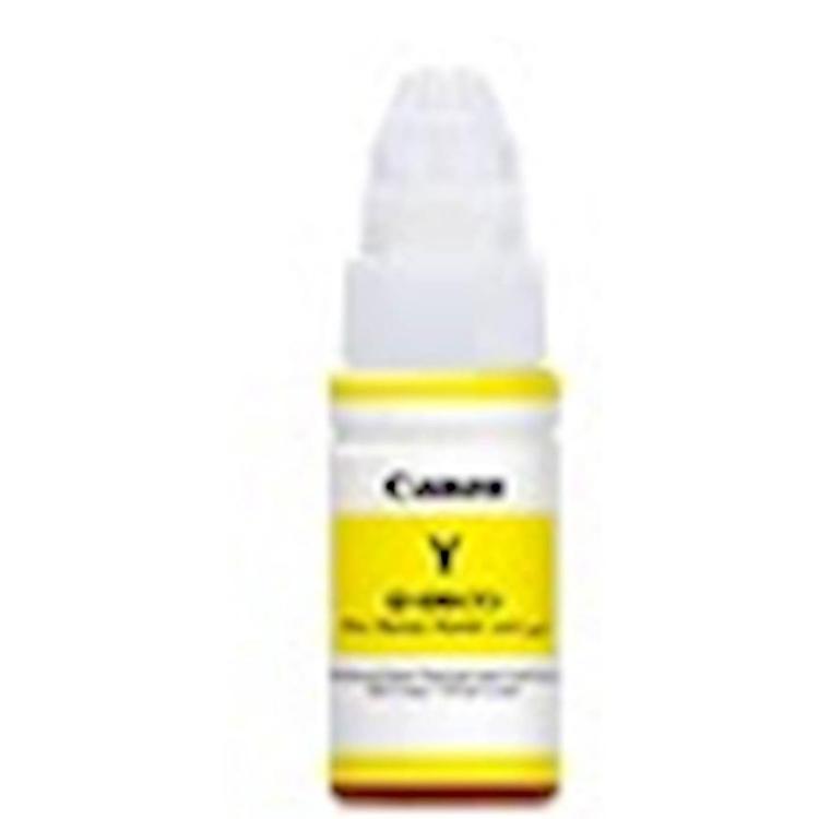 Črnilo Canon GI-490y, rumeno, steklenička 70 ml -za modele G1400, G2400, G3400, G4400