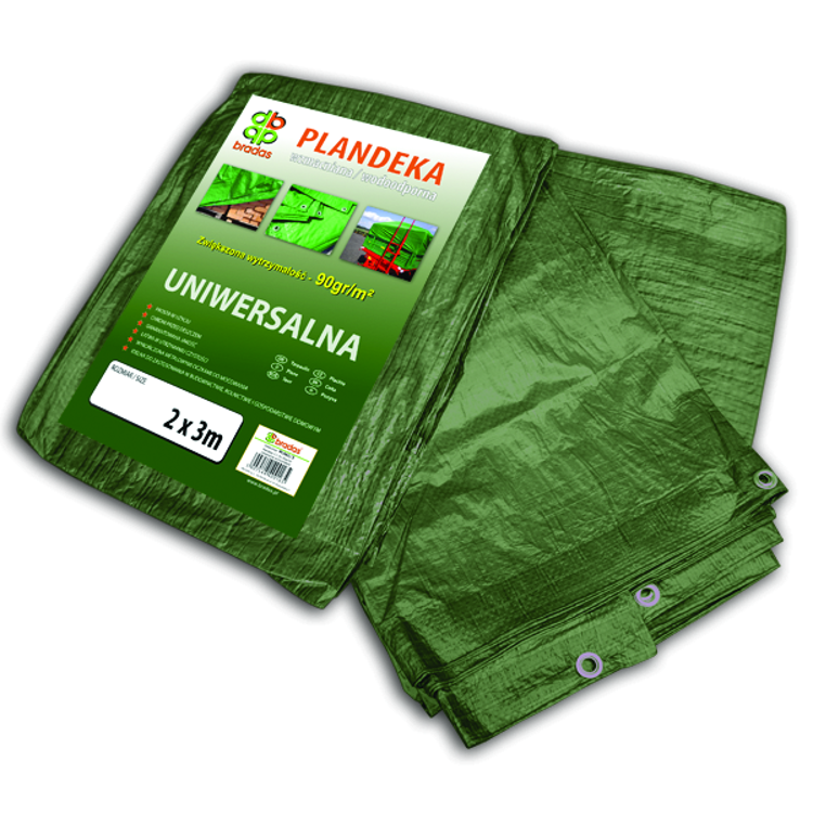 Zaščitno pregrinjalo z rinkami 90 G, 4X5 M