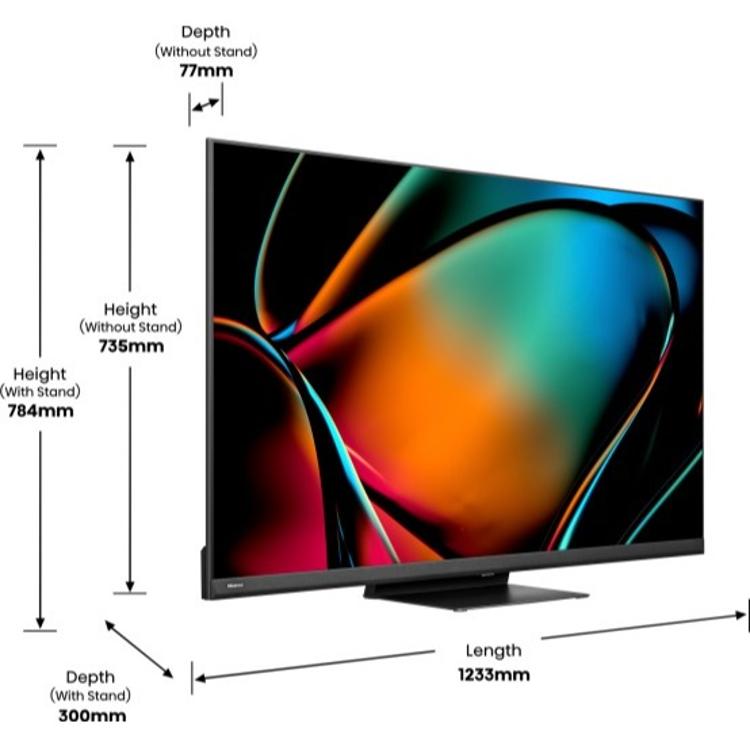 Televizor Hisense 55U8KQ, 4K Ultra HD, miniLED, Smart TV, diagonala