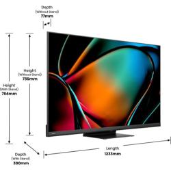 Televizor Hisense 55U8KQ, 4K Ultra HD, miniLED, Smart TV, diagonala