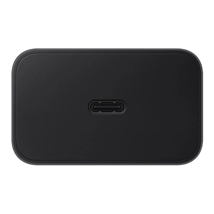 Pogled na USB‑C priključek Samsung 60 W napajalnika za hitro in učinkovito polnjenje naprav.