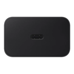 Pogled na USB‑C priključek Samsung 60 W napajalnika za hitro in učinkovito polnjenje naprav.