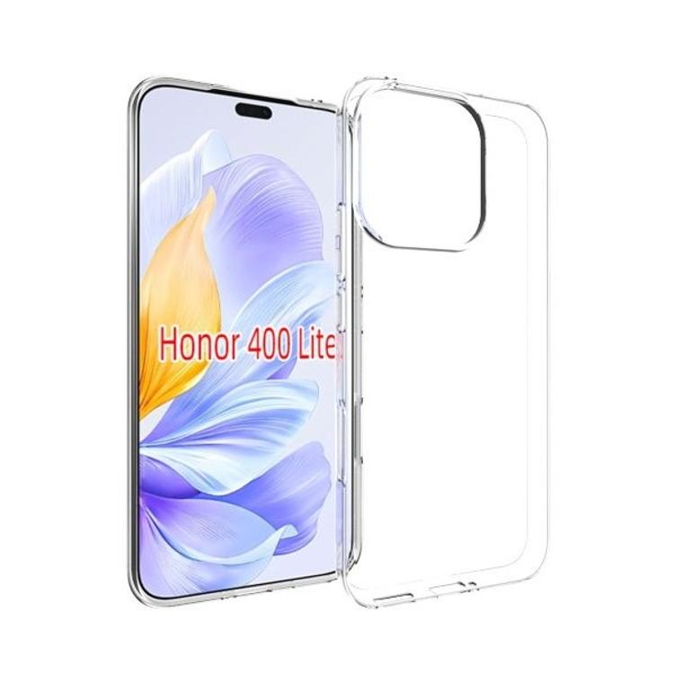 Gumiran ovitek za Honor 400 Lite (TPU), prozoren svetleč