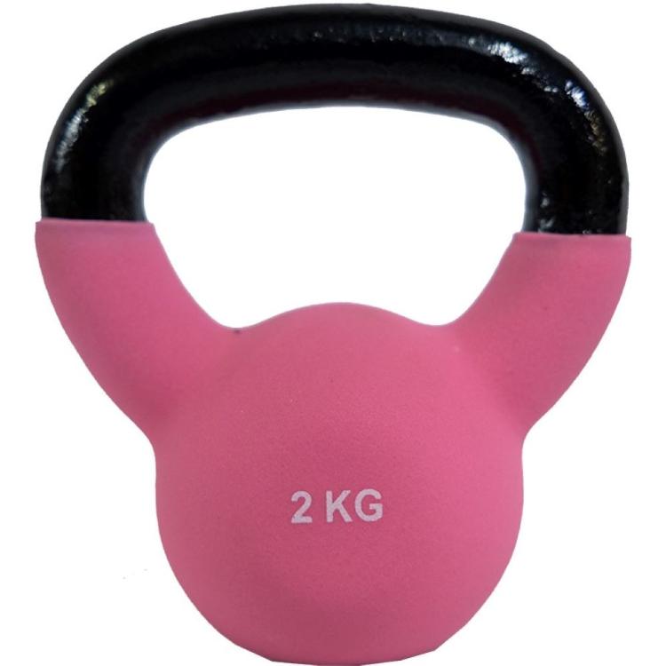 Kettlebell utež 2 kg, Fitmotiv, neopren