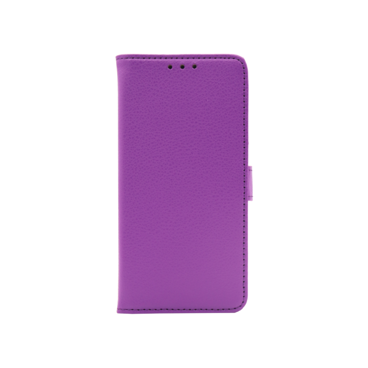 Vijolična preklopna torbica za Samsung Galaxy A57 5G z magnetnim zapiranjem nudi zanesljivo zaščito in eleganten videz.
