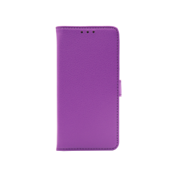 Vijolična preklopna torbica za Samsung Galaxy A57 5G z magnetnim zapiranjem nudi zanesljivo zaščito in eleganten videz.