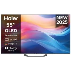Haier H55S80FUX, 55" QLED Google TV, 4K UHD ločljivost, 120 Hz osveževanje, Dolby Audio, model 2025.