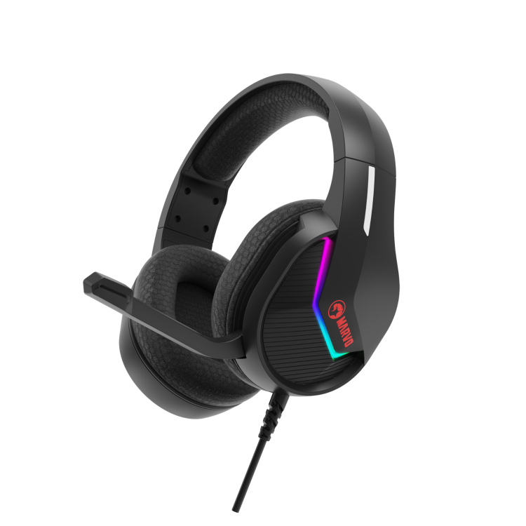 Marvo 7-v-1 Popolni Gaming Paket - Gaming stol CH106, miška, tipkovnica, podloga za miško, slušalke, igralni plošček in mikrofon