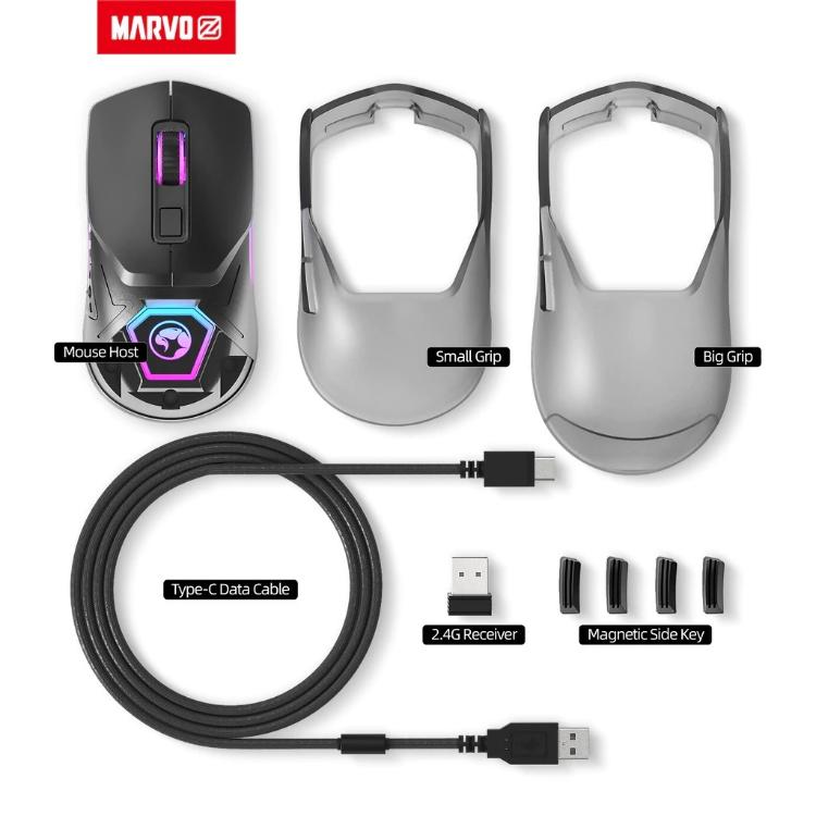 Marvo 7-v-1 Popolni Gaming Paket - Gaming stol CH106, miška, tipkovnica, podloga za miško, slušalke, igralni plošček in mikrofon