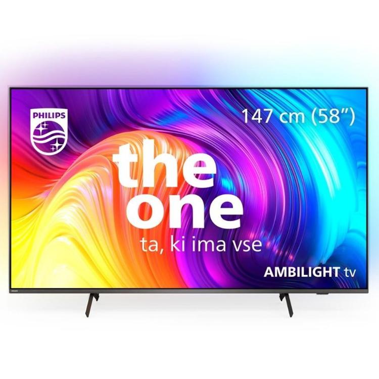 Televizor Philips The ONE 58PUS8517 LED 4K UHD Smart TV, Ambilight, diagonala 147 cm_