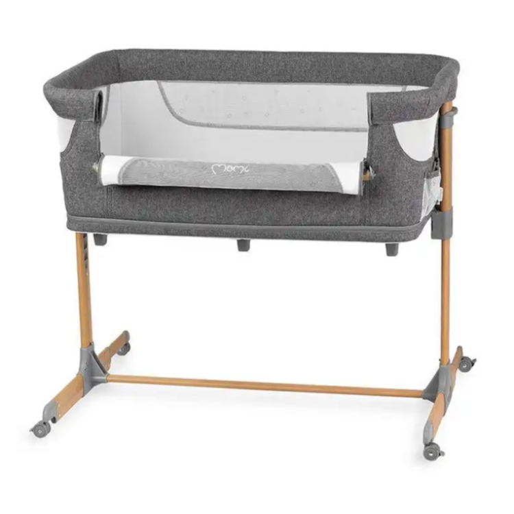 Pametna otroška postelja, stajica, nastavljiva višina + kot MoMi SMART BED 4v1, siva