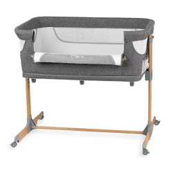 Pametna otroška postelja, stajica, nastavljiva višina + kot MoMi SMART BED 4v1, siva