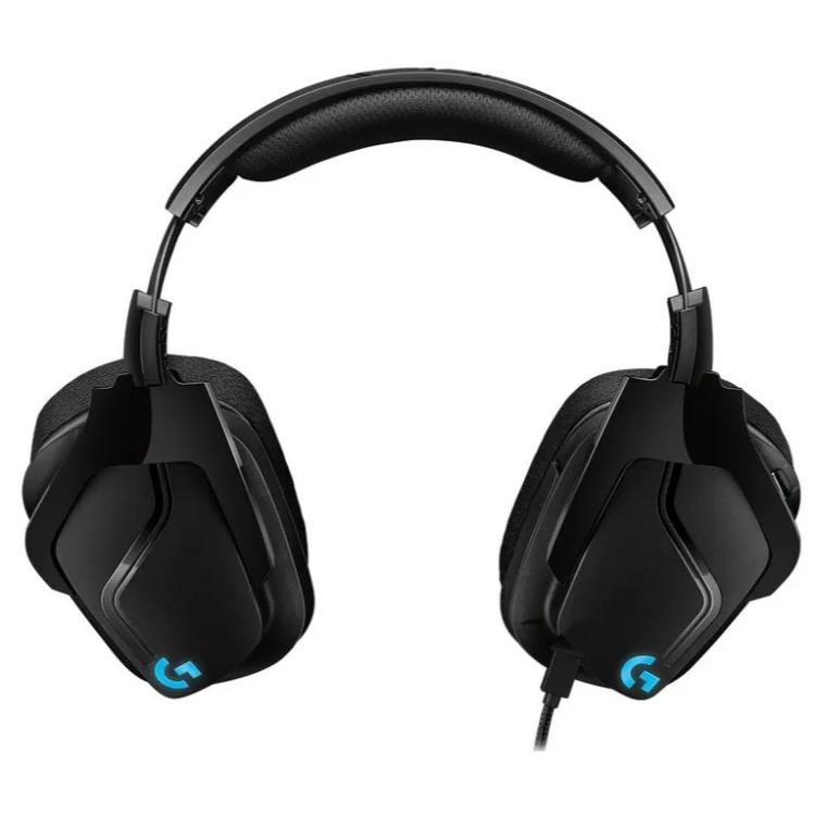 Slušalke z mikrofonom Logitech G635 7.1 LightSync, RGB, gaming, črna