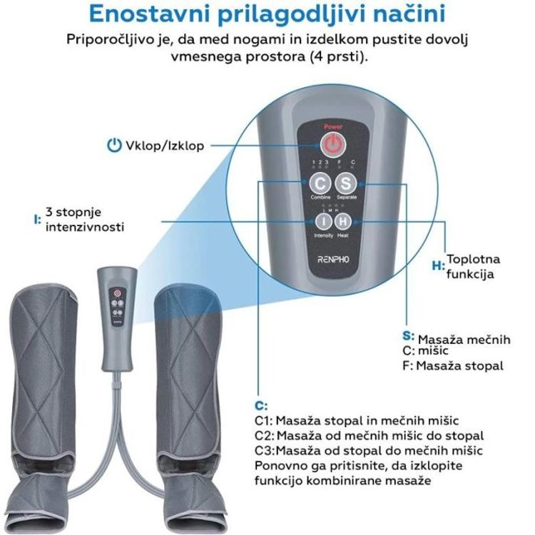 Zračni masažni aparat za noge RENPHO