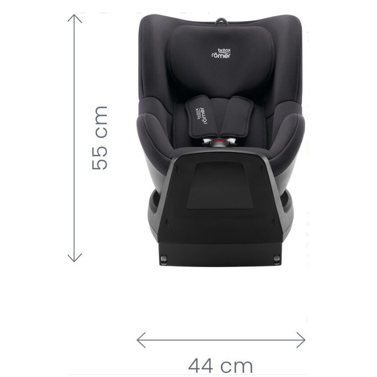 Avtosedež Britax Römer i-size 40-105 cm Dualfix Plus, space black