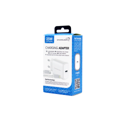 Hišni polnilec, 25W GaN (PD 3.0, PPS in QC 3.0), USB-C izhod, s kablom