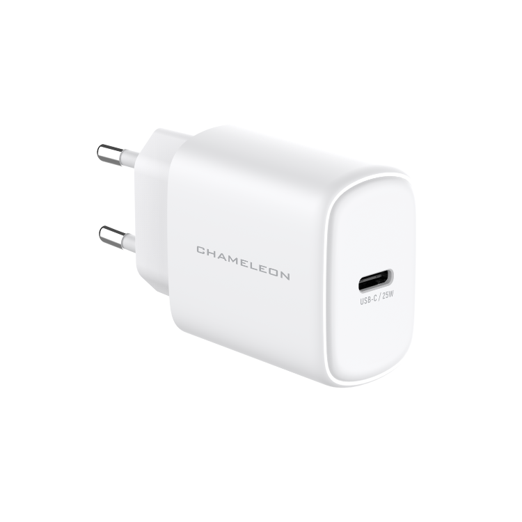 Hišni polnilec, 25W GaN (PD 3.0, PPS in QC 3.0), USB-C izhod, s kablom