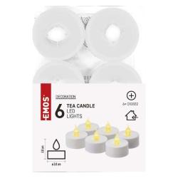 LED dekoracija 6x čajna svečka Emos CR2032, notranja, vintage