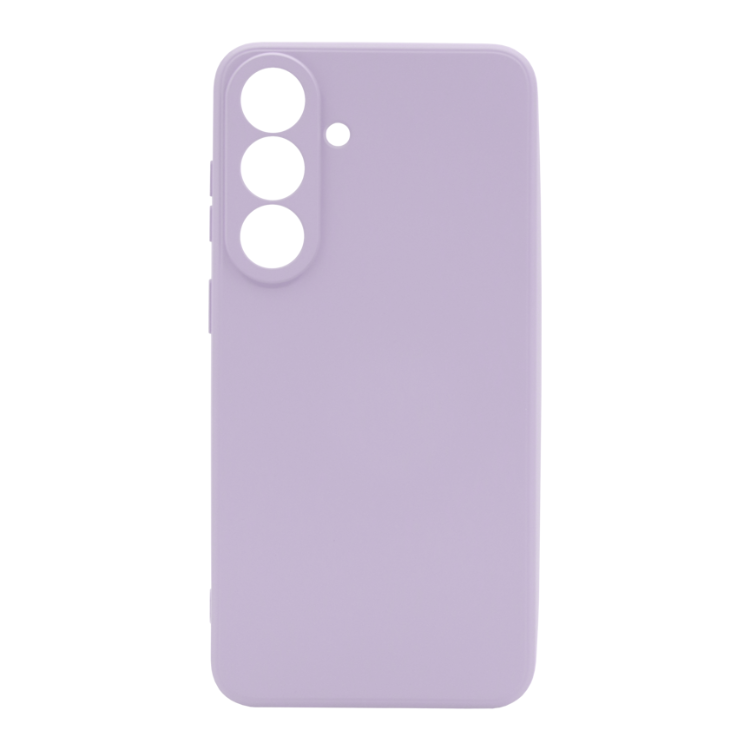 Svetlo vijoličen TPU N‑Type ovitek za Samsung Galaxy S26 FE z mat površino, tankim profilom in dvignjenim robom za zaščito kamere.