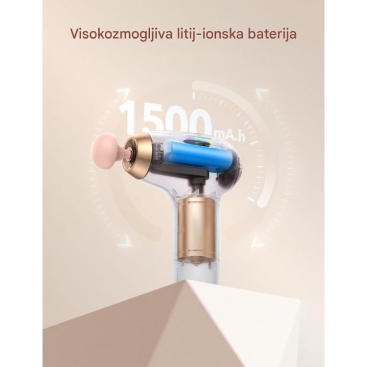 Masažna mini pištola TAOTRONICS, roza