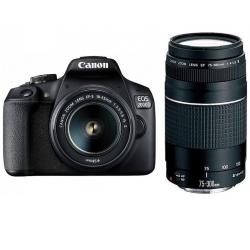 fotoaparat CANON EOS2000D z objektivoma EF-S18-55IS + EF75-300 DC_1