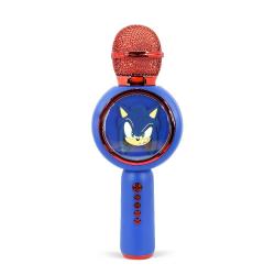 Mikrofon PopSing LED Karaoke Ježek Sonic – zabavno karaoke petje z LED osvetlitvijo in hitrim junakom Sonicom.