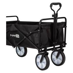 Zložljiv transportni voziček FreeON, detajl ročaja in sprednjih koles