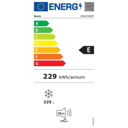 Zamrzovalnik Bosch GSN33VWEP, 225 l, E, bela