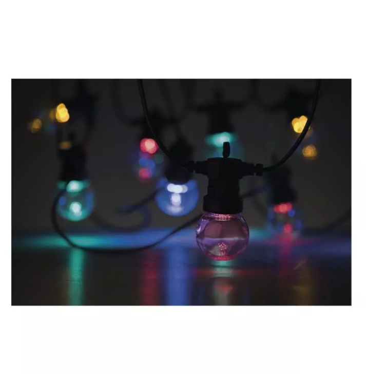 Svetlobna veriga 50 LED 10x party lučke, 5 m, zunanja in notranja, večbarvne_3