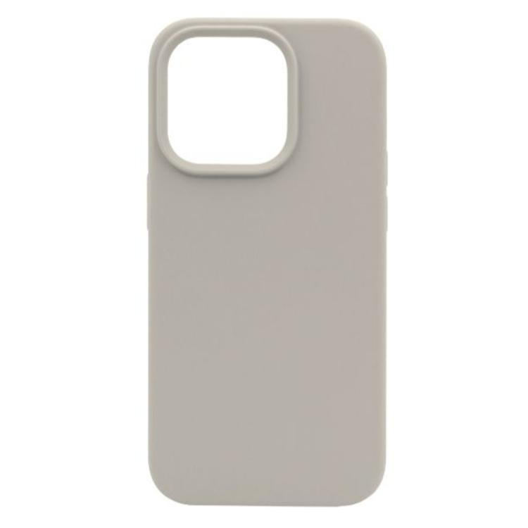 Silikonski ovitek (liquid silicone) za Apple iPhone 13 Pro, mehak, stone bež