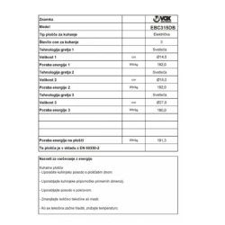 Vgradna plošča VOX EBC 315 DB_1