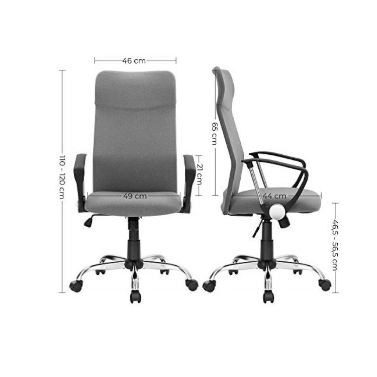 Pisarniški stol Songmics OBN034G01, siv
