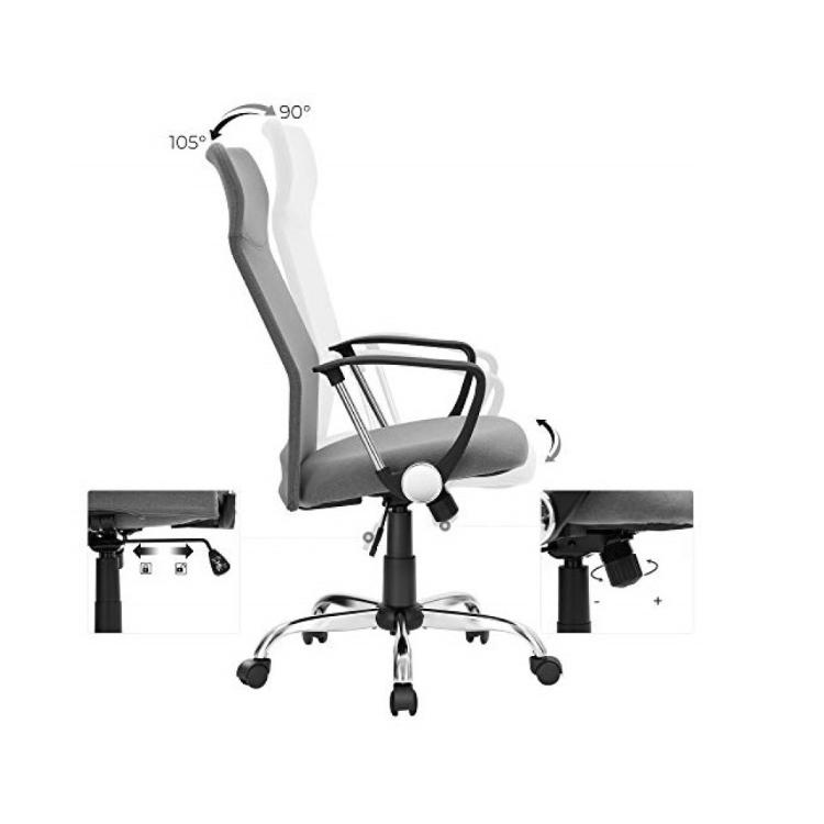 Pisarniški stol Songmics OBN034G01, siv